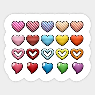 hearts Sticker